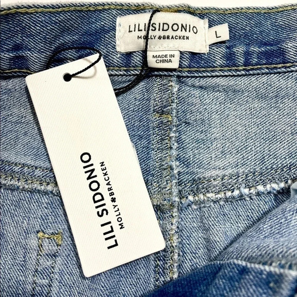 NWT Lili Sidonio x Molly Bracken Denim Skirt - Picture 2 of 4